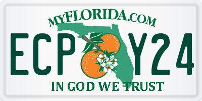 FL license plate ECPY24