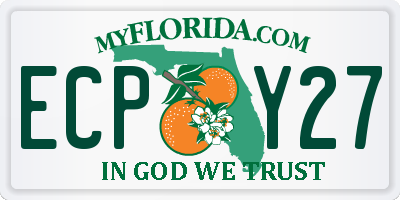 FL license plate ECPY27