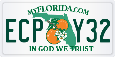 FL license plate ECPY32