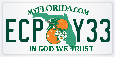 FL license plate ECPY33