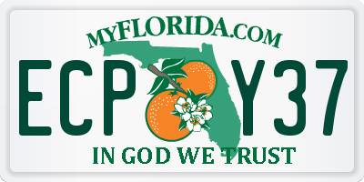 FL license plate ECPY37