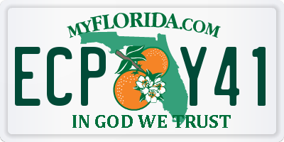 FL license plate ECPY41