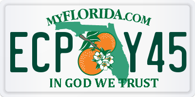 FL license plate ECPY45