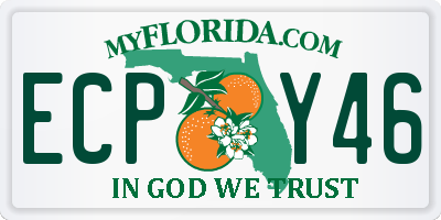 FL license plate ECPY46