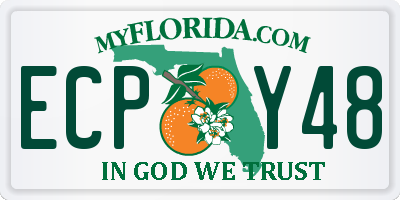 FL license plate ECPY48