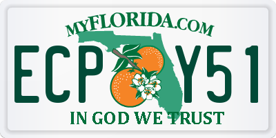 FL license plate ECPY51