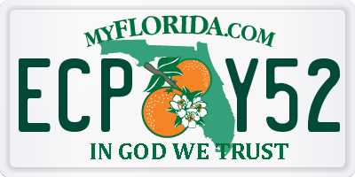 FL license plate ECPY52