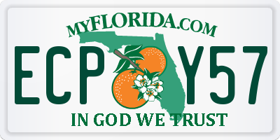 FL license plate ECPY57
