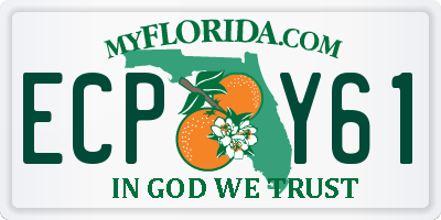 FL license plate ECPY61