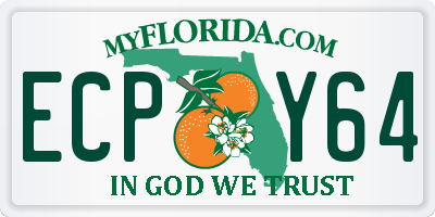FL license plate ECPY64