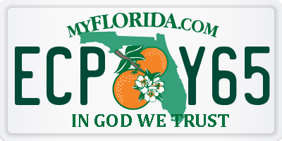 FL license plate ECPY65