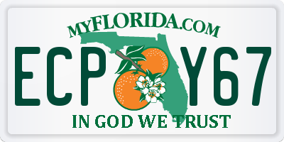FL license plate ECPY67