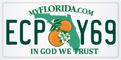 FL license plate ECPY69
