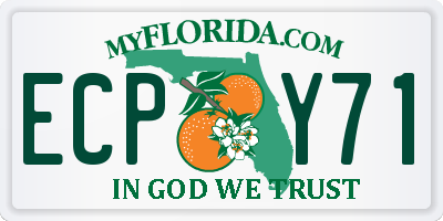 FL license plate ECPY71