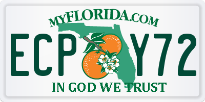 FL license plate ECPY72