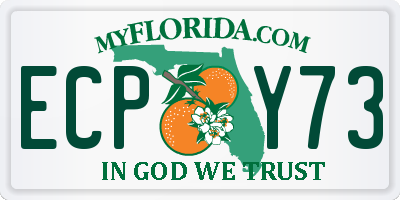 FL license plate ECPY73