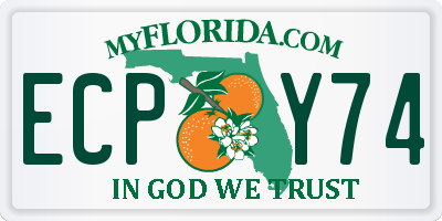FL license plate ECPY74