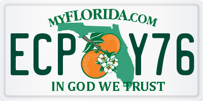 FL license plate ECPY76