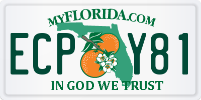 FL license plate ECPY81