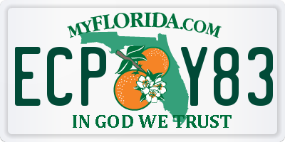 FL license plate ECPY83