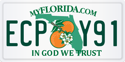 FL license plate ECPY91