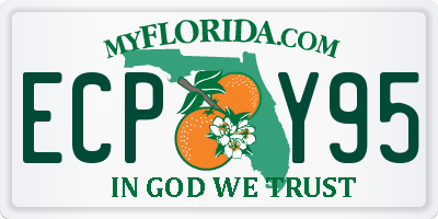 FL license plate ECPY95