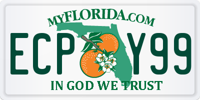 FL license plate ECPY99