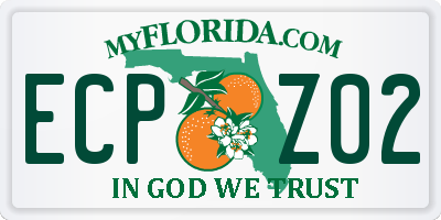 FL license plate ECPZ02