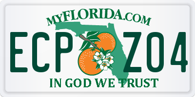 FL license plate ECPZ04