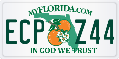 FL license plate ECPZ44