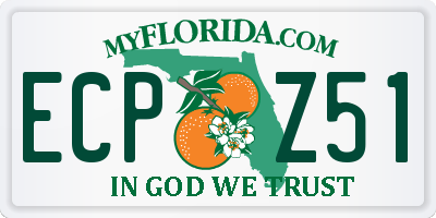 FL license plate ECPZ51