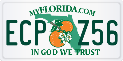 FL license plate ECPZ56