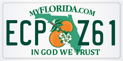 FL license plate ECPZ61