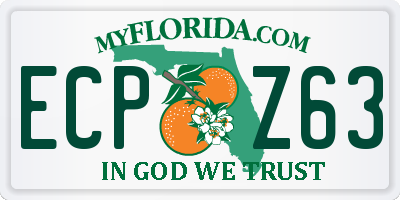 FL license plate ECPZ63