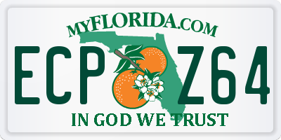 FL license plate ECPZ64