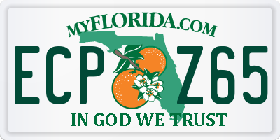 FL license plate ECPZ65