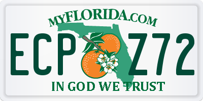 FL license plate ECPZ72