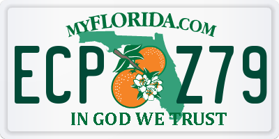 FL license plate ECPZ79