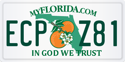 FL license plate ECPZ81
