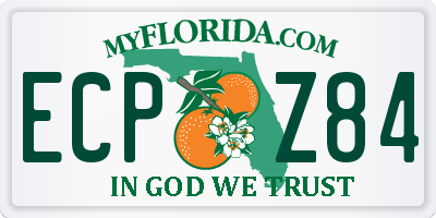 FL license plate ECPZ84