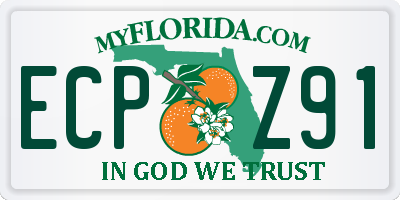 FL license plate ECPZ91