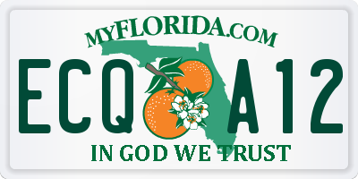 FL license plate ECQA12