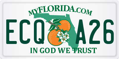 FL license plate ECQA26