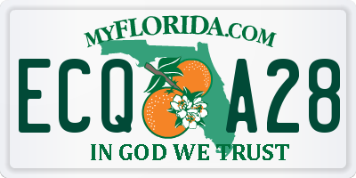 FL license plate ECQA28