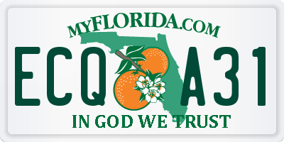 FL license plate ECQA31