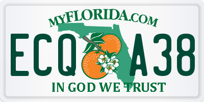 FL license plate ECQA38