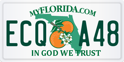 FL license plate ECQA48