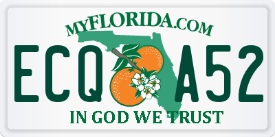 FL license plate ECQA52