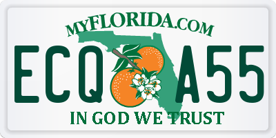 FL license plate ECQA55