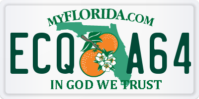 FL license plate ECQA64